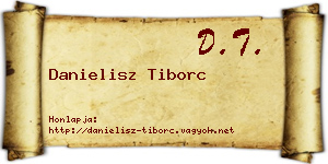 Danielisz Tiborc névjegykártya